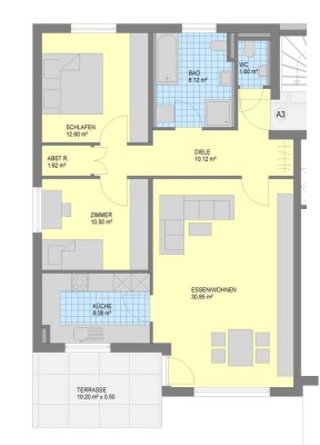 Neuwertige 3-Zi-ETW mit Terrasse in der Gänsweide! Mit Fußbodenheizung und Hausmeisterservice!