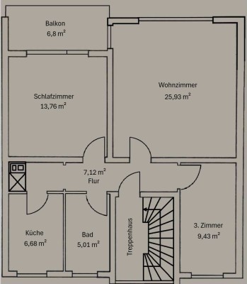 Schöne 3-Zimmer Wohnung mit Balkon in Maintal Hochstadt zu vermieten