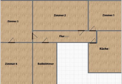 Vollständig renovierte 4-Raum-Wohnung in Knittelsheim