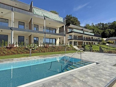 Faszinierende Seeblickwohnung mit Infinity-Pool am Wörthersee