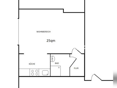 Tauschwohnung: zentrale 1-Zimmer WHG -- 2 Zimmer WHG +Balkon gesucht