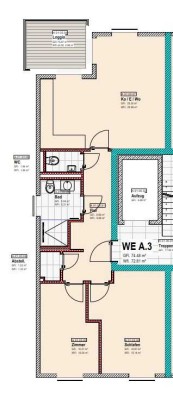 3-Zimmer Neubauwohnung mit Loggia in Rheda-Wiedenbrück