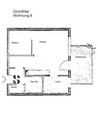 Wohnung zur Miete in Hirschhorn ab 01.04.2025