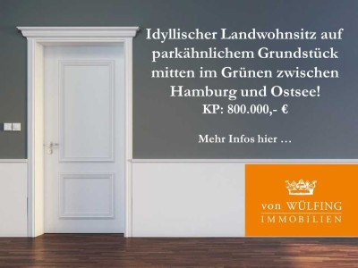 Ihr privater Rückzugsort mitten im Grünen! Idyllischer Landwohnsitz auf weitläufigem Grundstück...