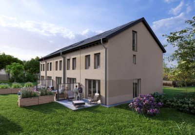 KfW55 | Ein Zuhause zum Ankommen – modernes Reihenmittelhaus für Ihre Familie in Augsburg!
