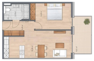 Moderne Neubauwohnung in Kirchdorf in Tirol zu vermieten