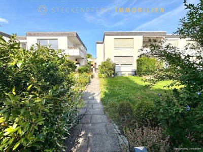Bauhausstil BJ 71- sanierte 3–4-Zi.-Wohnung auf zwei Ebenen mit eigenem Hauseingang, Garten& Garage!