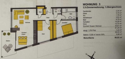 Luxuriöse 3,5-Zimmer-Wohnung mit Balkon und Garage in Bad Saulgau
