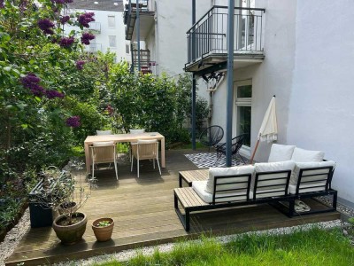 3-Zimmer-Altbauwohnung mit Garten in Toplage zwischen Alster und Stadtpark