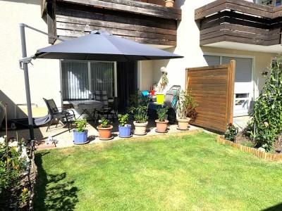 3-Zi.-EG-Whg. m. kl. Garten u. Hobbyraum in Anlage mit nur 8 Wohnungen