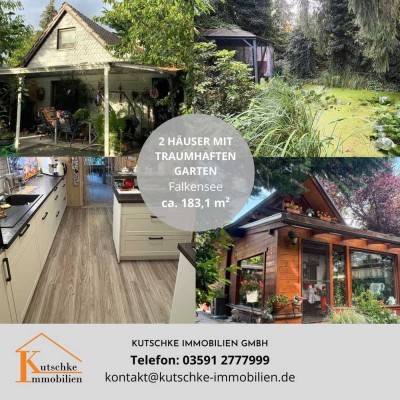 Falkensee: Wohnen + Arbeiten auf einem Grundstück, 2 x Häuser für Jung und Alt