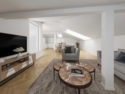 Traumhafte Dachgeschosswohnung mit großzügiger Dachterrasse in zentraler Lage von Dingolfing