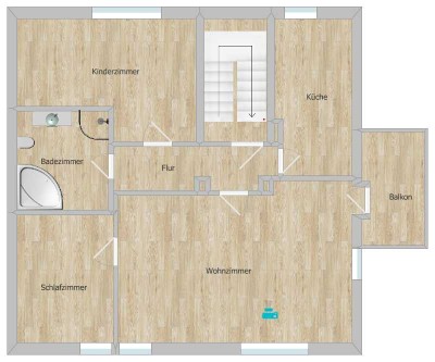 Helle, frisch sanierte 3-Zimmer-Wohnung mit Balkon – 92 m² – 1.130€ Kaltmiete – Ab 1. März 2