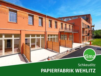 ERSTBEZUG sanierte Papierfabrik | Maisonette-Whg. mit Garten, Südwest-Terrasse, Gäste-WC, EBK mögl.