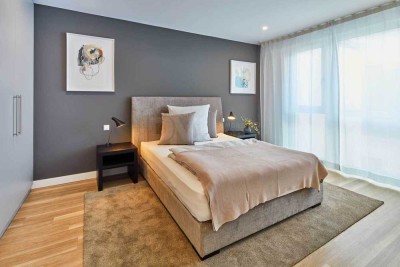 Schönes 2-Zimmmer Business Apartment, voll möbliert, zentrale Lage in ruhiger Seitenstraße