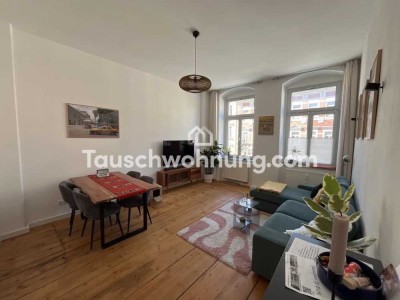 Tauschwohnung: Schöne 3-Zimmer-Altbauwohnung, Elbnah, Balkon und Garten
