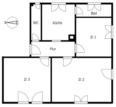 3 Zi.-Wohnung RT, zentrumsnah, hell, ca. 68 m²