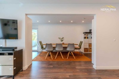 Helle 3,5-Zimmer-Wohnung mit Balkon, Garage & moderner Einbauküche