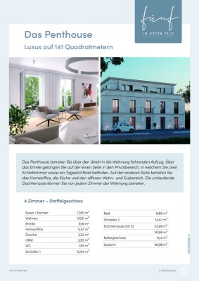 *FÜNF IM ROTEN FELD* Das Penthouse (WE 5)