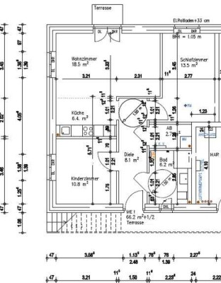 Erstbezug mit Terrasse und EBK: Geschmackvolle 3-Zimmer-Wohnung mit geh. Innenausstattung