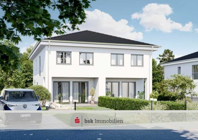 Wohnen im Grünen: Neubau-Doppelhaushälfte bei Berlin