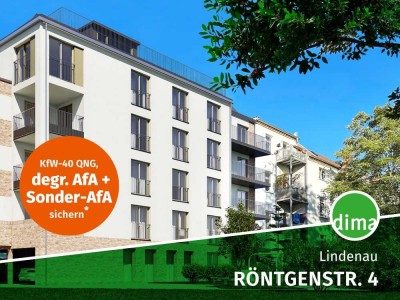 KfW-40-Neubau mit QNG + degressive AfA + Sonder-AfA! Maisonette-Penthouse in ruhiger, grüner Lage!