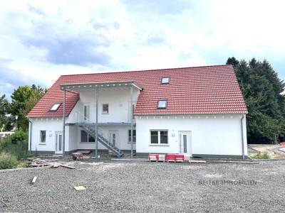 Hünfeld-Oberrombach: Erstbezug im Neubau: 83 m²-3 Zimmer-modernes Wohnen mit eigenem Garten