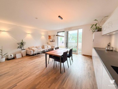 Moderne 3-Zimmer-Wohnung mit Designerausstattung &amp; unverbaubarem Grünblick in Wien Hütteldorf