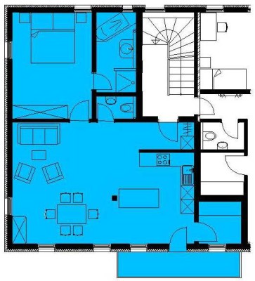 Stilvolle 2-Zimmer-Wohnung mit Balkon in Lindau-Schachen