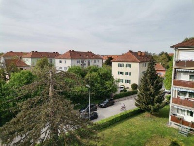 Supersonnige, moderne 3-Zimmer-Wohnung mit Außenflächen und Grünblick, mit 1 Garage, im Zentrum von Fürstenfeld