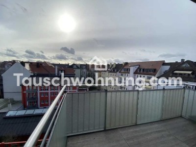 Tauschwohnung: Helle moderne 2 Z Whg. mit Südbalkon geg. 4 Z Whg. Schwabing