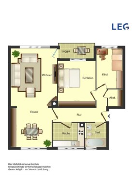 3 ZKB mit Balkon in Minden