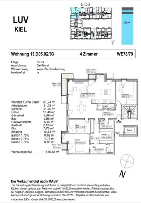 Traumhafte 4-Zimmer Neubauwohnung barrierefrei  3 Balkone