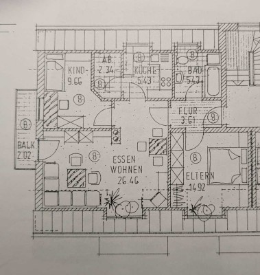 Stilvolle 3-Raum-DG-Wohnung mit Balkon in Pfaffenhofen an der Ilm