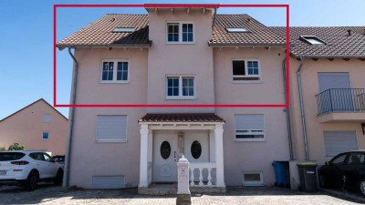 Provisionsfrei! Großzügige Eigentumswohnung auf zwei Etagen im Rheingönheimer Neubaugebiet