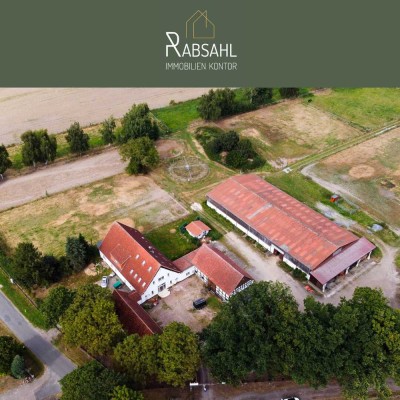 Wundervolle Reitanlage mit ca. 7,5ha Fläche, Reithalle, Führanlage, Stalltrakten, Reitplatz u.v.m.