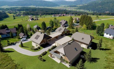 Lungauer Panorama-Chalets: Exklusives Neubau-Ferienhaus im sonnigen Mariapfarr im Salzburger Lungau