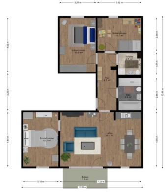 4 Zimmer Wohnung in KW