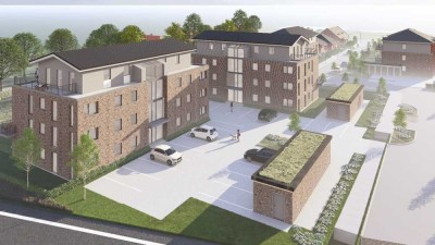 Neubauwohnquartier in Aurich-Extum: KFW 40+ NH QNG Obergeschosswohnung in Sackgassenlage!