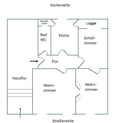 Helle 3,5-Zimmer Wohnung mit Balkon in Gelsenkirchen-Ückendorf