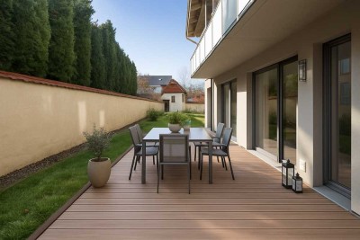 Ihr neues Zuhause am Chiemsee! Geräumige 3-Zi-Wohnung mit großer Terrasse und TG . Ohne Provision!