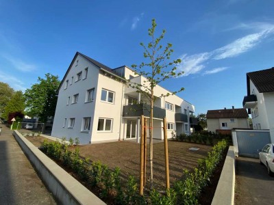 Zentral und ruhig gelegene 3-Zimmer-Neubauwohnung mit Terrasse und Gartenanteil