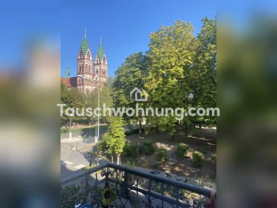 Tauschwohnung: Helle Altbauwohnung mit Blick ins Grüne