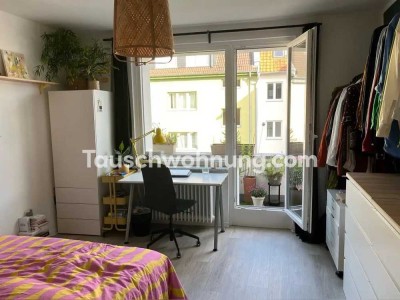 Tauschwohnung: Moderne 66qm-Wohnung mit 2 Balkonen direkt am Stadtwald