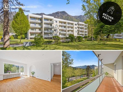 Großzügige 3½-Zimmer-Wohnung mit Loggia, Balkon und herrlichem Bergblick.