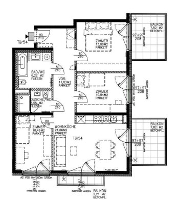 4-Zimmer Wohnung mit Balkon in Niedrigenergiehaus - zu mieten in 1110 Wien
