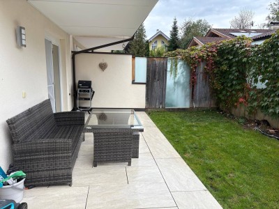 Helle, barrierefreie 2-Zimmer Neubau-Wohnung mit Terrasse und Garten