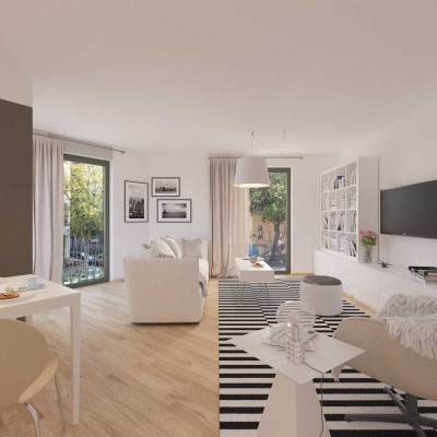 Erstbezug im Neubau KfW 40 -  Balkon - Tageslichtbad mit Dusche & Wanne