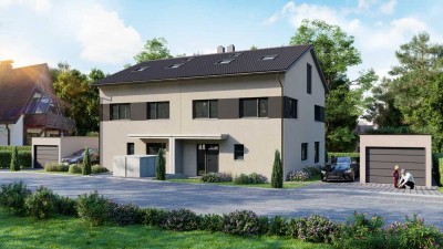 VERKAUF: Raumwunder - Doppelhaushälfte mit großem Grundstück -bereits im Bau!