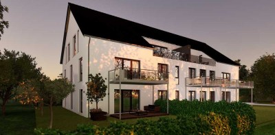 Barrierefreie Eigentumswohnung: 3 Zimmer, 92m² Wohnfläche, 191m² Privatgarten, Terrasse, Stellplatz